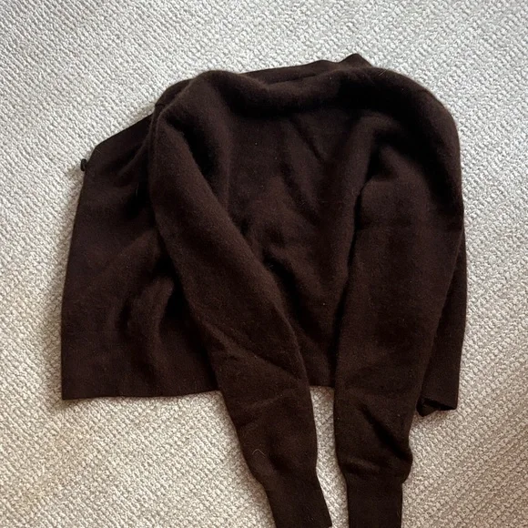 Wilfred Dark Brown Button-Up Cardigan - Picture 3 of 3